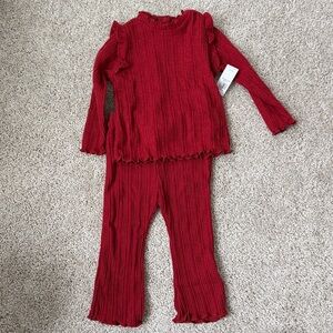 Old Navy Ribbed Ruffle Two-Piece Set